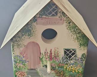 HandPainted Cottage Birdhouse