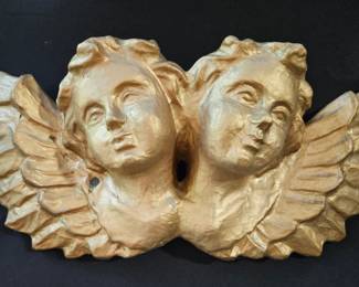 Pair of Cherub Wall Decor