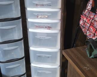 Plastic Drawer Storage Unit