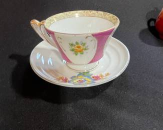 Floral Teacup and Saucer