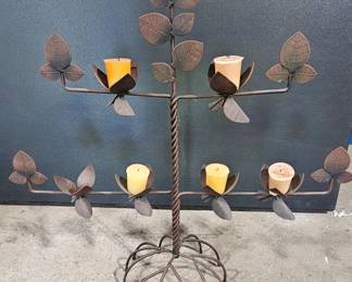 Wrought Iron Tree Candelabra