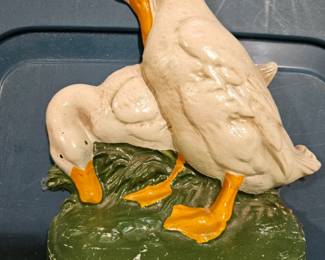 John Wright Cast Iron Ducks Doorstop