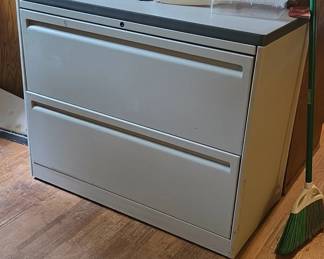 TwoDrawer Metal Filing Cabinet
