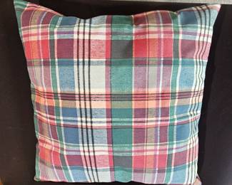 Plaid Throw Pillows, set of
