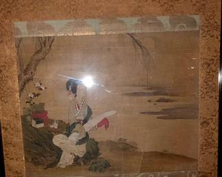 Vintage Chinese Silk Painting