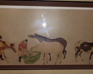 Original Asian Horse Painting