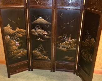 4 foot Japanese 4 Panel Screen