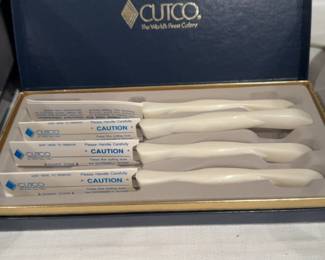 Cutco Model 1759 Pearl White Table Knife Set of 4