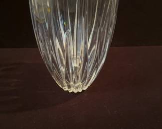 Scalloped Edge Cut Crystal Vase