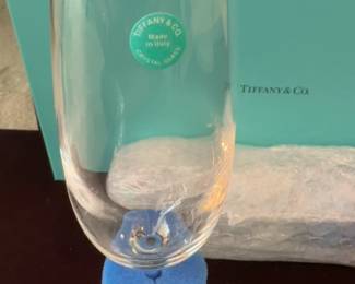 Tiffany & Co. Crystal Champagne Flute - 2 