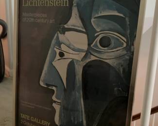 Vintage 1974 Tate Gallery Exhibition Poster - Picasso to Lichtenstein