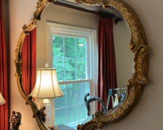 58”x48” French Provincial Style Gold Wall Mirror