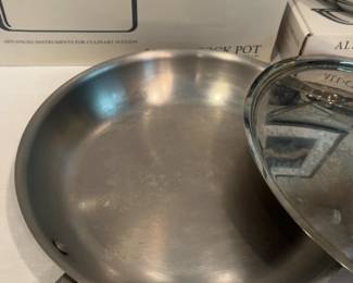 All-Clad Stainless Steel Fry Pan with Lid