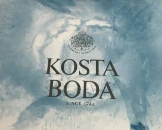 Set of 4 Kosta Boda Snowball Votive Candle Holders 