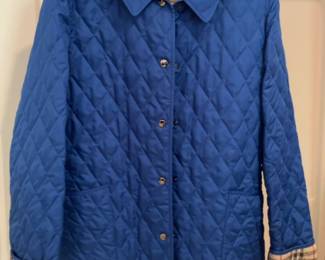 Burberry Blue Quilted Jacket
