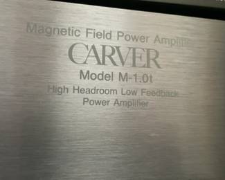Carver M-1.0t Solid-State Magnetic Field Power Amplifier - excellent condition/ works great