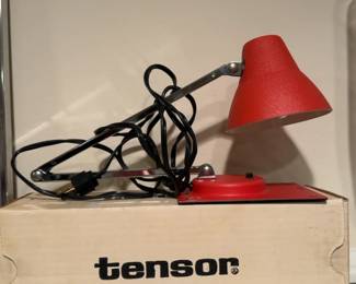 Tenson Red Adjustable Task Lamp w/ Original Box