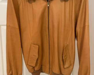 Abercrombie & Fitch Leather Bomber Jacket