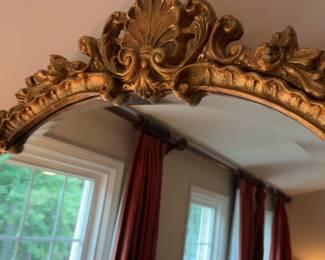 58”x48” French Provincial Style Gold Wall Mirror