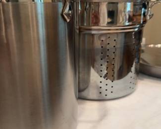 All-Clad Stainless Steel Multi-Pot with Steamer and Pasta Insert and Lid