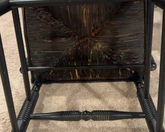 (4) L. Hitchcock Painted Rush-Seat Armchairs-Sold Indiv.