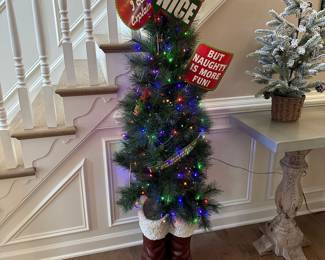 Santa Boots Christmas Tree