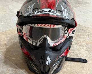 HJC Motocross Helmet with Goggles
