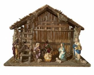 Vintage Italian Nativity Scene