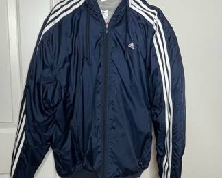 Vintage Adidas Reversible Track Jacket with Hood