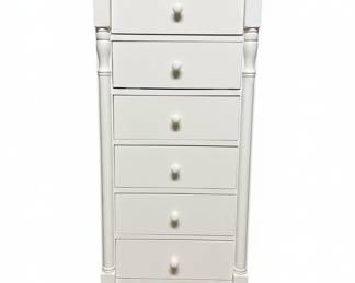 White 6-Drawer Lingerie Chest