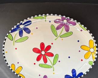 MSC Mainstreet Collection Hand Painted Platter
