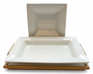 Pottery Barn Sausalito Square Serving Platters