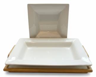 Pottery Barn Sausalito Square Serving Platters