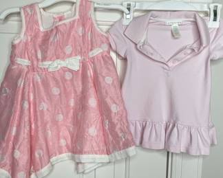 Pink Polka Dot Dress and Pink Polo Dress