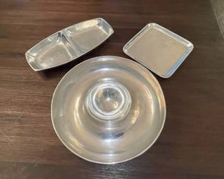 Pottery Barn Barona 5 Piece Aluminum Condiment Serving Set