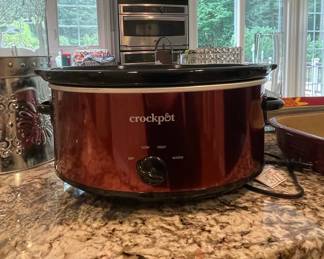 Crock-Pot 6-Quart Cook & Carry Manual Slow Cooker, Red