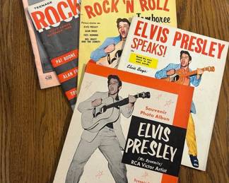 Elvis Presley "Mr. Dynamite" Souvenir Photo Album and Vintage Rock 'n' Roll Magazines