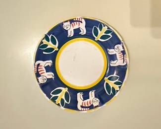 Pottery Barn Cat Plate