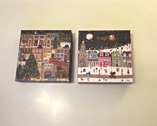Galison Winter Lights Cozy Village Christmas Scene Jigsaw Puzzles