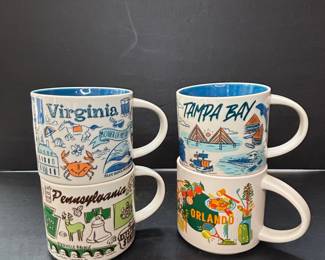 Starbucks Been There Series Mugs - Virginia, Pennsylvania, Tampa Bay, Orlando