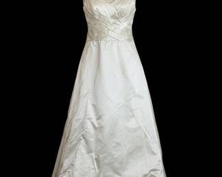 Ivory Satin Wedding Dress Marisa