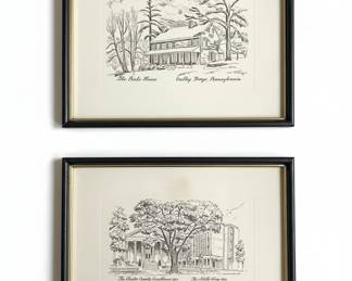 H.T. MacNeill & Fletcher MacNeill "The Bake House" & "The North Wing" Prints