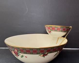 Lenox Holiday Tartan Tiered Bowl Set
