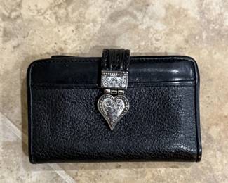 Brighton Bellissimo Heart Black Leather Wallet