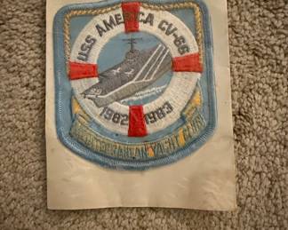 USS America CV Embroidered Patch
