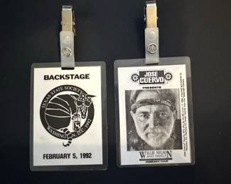Willie Nelson and Family Concert Tour Backstage Pass