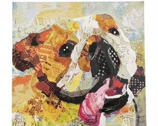 Bulldog Collage Art Print