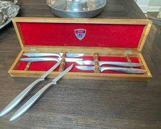 Gerber Legendary Blades Miming Steak Knives Set in Wooden Case