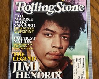 Rolling Stone Magazine featuring Jimi Hendrix - August 11, 2005