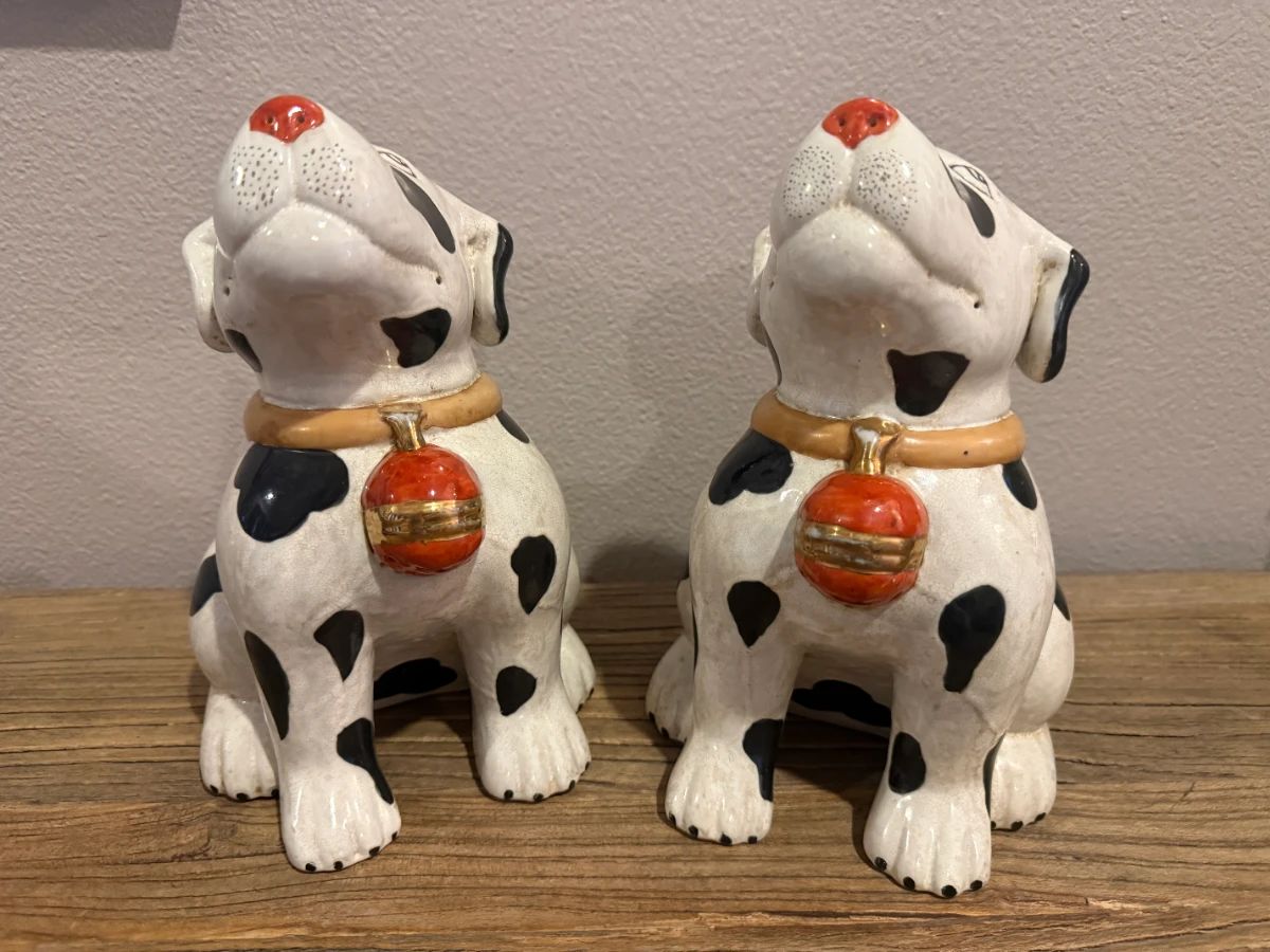 Set of Two Reproduction 'Foo Dogs' Made by the Donghua Studio'